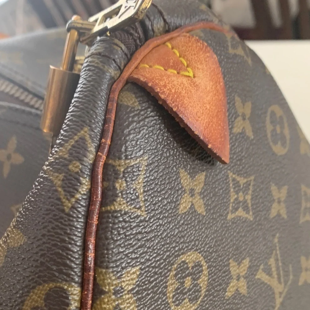 Louis Vuitton Luxury Brown Monogram Travel Bag